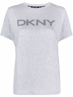 DKNY меланжевая футболка с логотипом