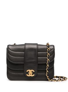 Chanel Pre-Owned стеганая сумка на плечо 1992-го года