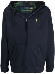 Polo Ralph Lauren худи на молнии с вышитым логотипом