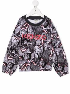 Kenzo Kids толстовка с принтом