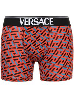 Versace трусы с принтом Greca Signature