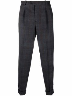 Pt01 клетчатые брюки строгого кроя