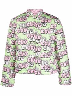 Comme Des Garçons Shirt двусторонний пуховик из коллаборации с KAWS