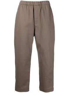 Nanushka укороченные брюки с эластичным поясом