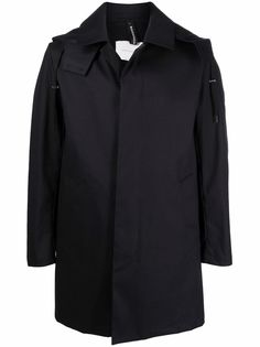 Mackintosh CAMBRIDGE HOOD Black RAINTEC Cotton Hooded Coat | GMC-111