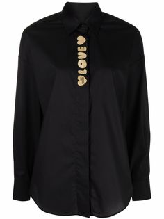 Love Moschino рубашка с длинными рукавами и логотипом