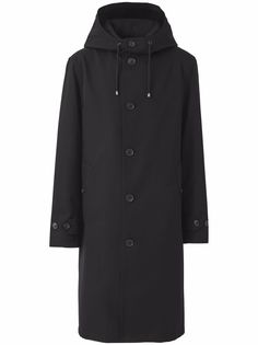 Burberry габардиновое пальто с капюшоном