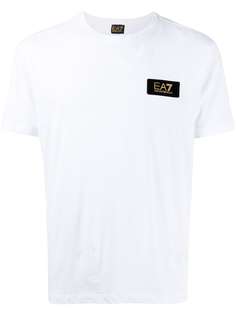 Ea7 Emporio Armani футболка с нашивкой-логотипом