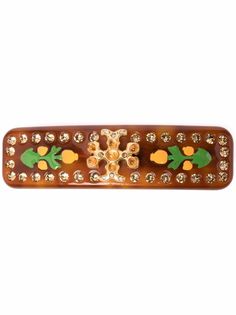 Tory Burch заколка для волос с кристаллами и логотипом