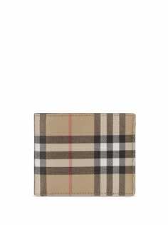 Burberry кожаный кошелек в клетку Vintage Check