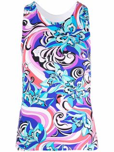Emilio Pucci спортивный топ с принтом Merida