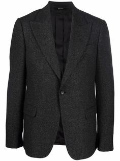 Z Zegna однобортный пиджак из смесовой шерсти