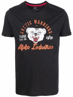 Alpha Industries футболка с логотипом