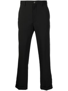 Marni шерстяные брюки прямого кроя