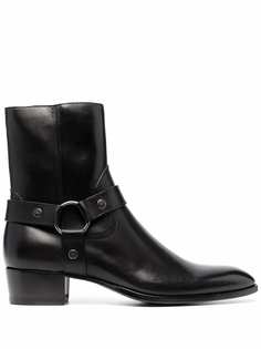 Saint Laurent ботинки Wyatt 40 с ремешкам