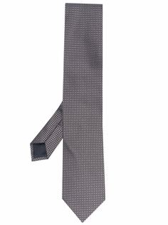Ermenegildo Zegna шелковый галстук с графичным принтом
