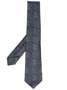 Kiton галстук с принтом пейсли