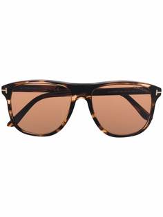 TOM FORD Eyewear солнцезащитные очки черепаховой расцветки