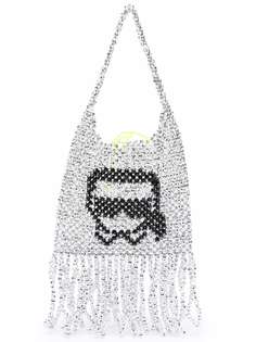 Karl Lagerfeld сумка-тоут K/Ikonik с бусинами
