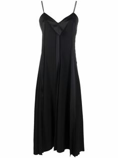 MM6 Maison Margiela платье миди с V-образным вырезом