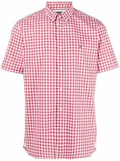 Tommy Hilfiger рубашка в клетку гингем с короткими рукавами