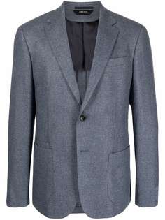 Ermenegildo Zegna шерстяной пиджак строгого кроя