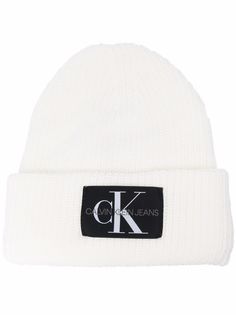 Calvin Klein Jeans шапка бини с нашивкой-логотипом