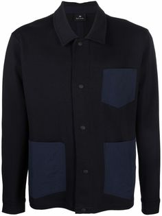 PS Paul Smith куртка-рубашка с контрастными вставками