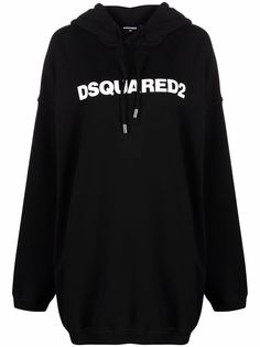 Dsquared2 платье-толстовка с логотипом и капюшоном
