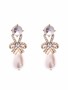 Oscar de la Renta серьги-подвески с кристаллами