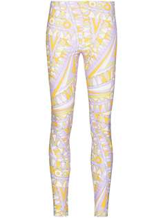 Emilio Pucci Bandierine-print high-waisted performance leggings