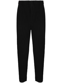 Homme Plissé Issey Miyake зауженные брюки с плиссировкой