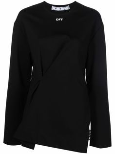 Off-White топ асимметричного кроя