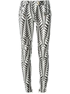 Balmain узкие джинсы с принтом