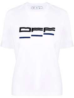 Off-White футболка свободного кроя с логотипом