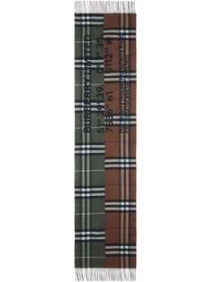 Burberry кашемировый шарф в клетку Vintage Check