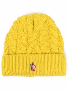 Moncler Grenoble шапка бини с вышитым логотипом