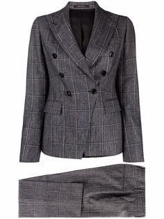 Tagliatore клетчатый костюм с двубортным пиджаком