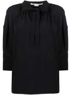 Stella McCartney шелковая блузка с бантом