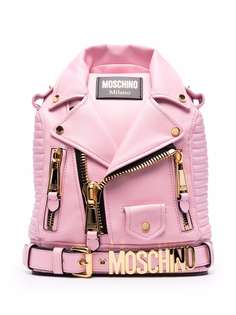 Moschino мини-рюкзак в форме байкерской куртки