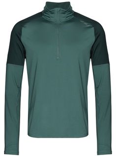 2XU 2XU LIGHTSPEED 1/2 ZIP LS TEE GRN