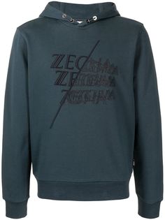 Ermenegildo Zegna худи с вышитым логотипом