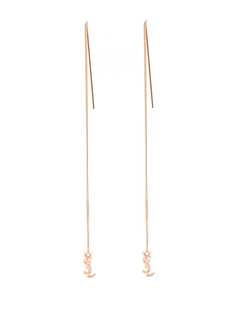 Saint Laurent серьги с логотипом