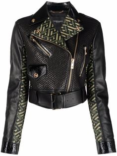 Versace байкерская куртка La Greca