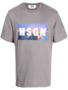 MSGM футболка с логотипом