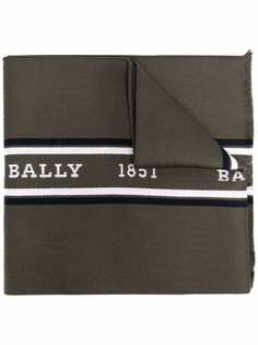 Bally шерстяной шарф с логотипом