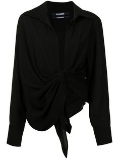 Jacquemus драпированная блузка Bahia