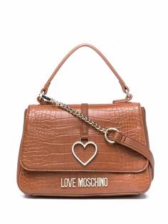 Love Moschino сумка-тоут с тиснением под крокодила