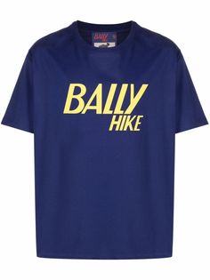 Bally футболка из органического хлопка с надписью