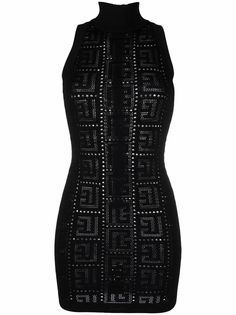 Balmain платье с монограммой